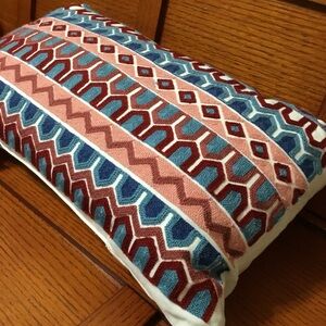 JCPENNEY HOME Ogee Embroidery Rectangular Throw Pillow